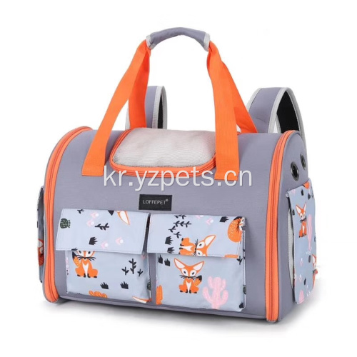 애완 동물 휴대용 가방 캐리어를위한 프리미엄 소프트 양면